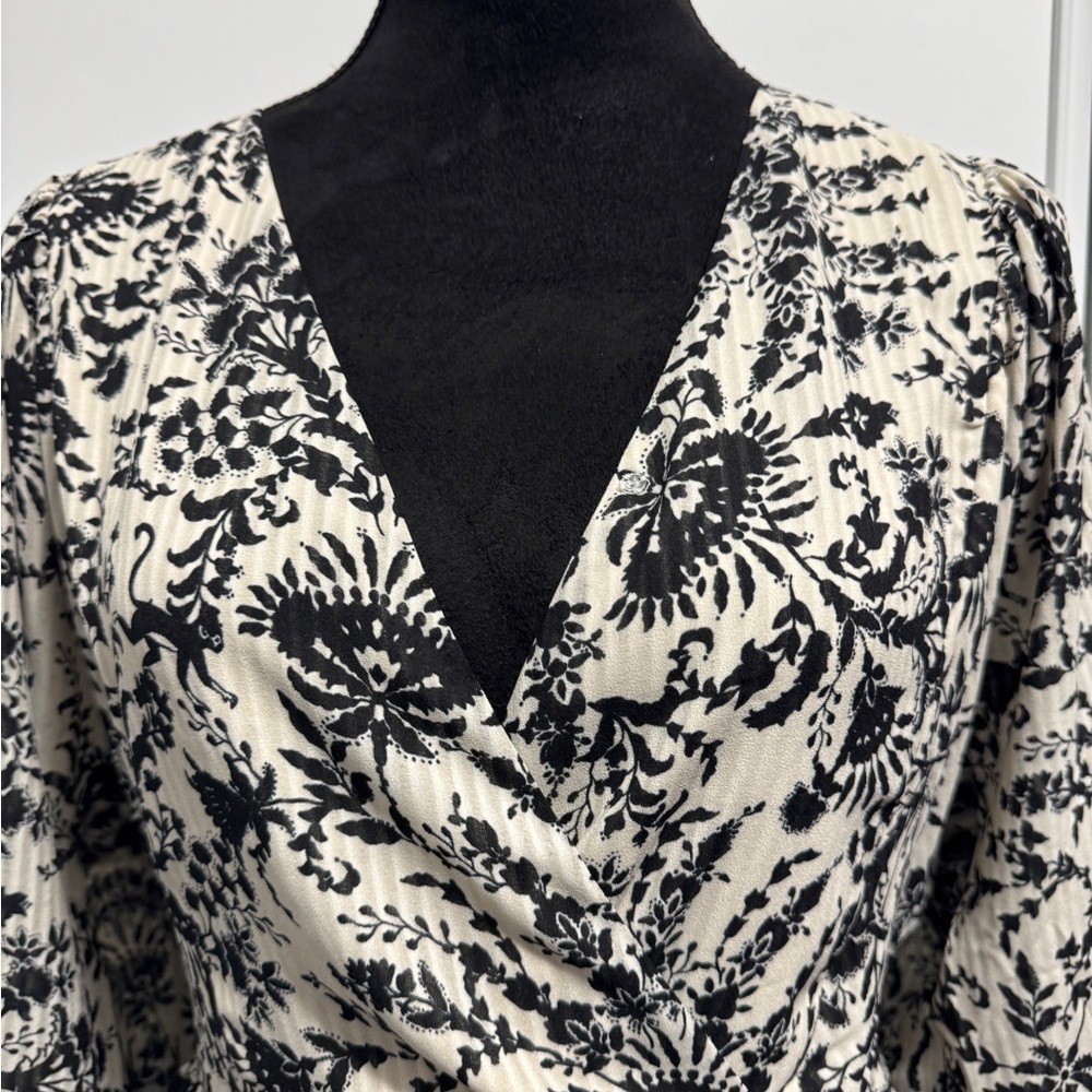 Reitmans Floral Long Sleeve Wrap Dress - Picture 4 of 12